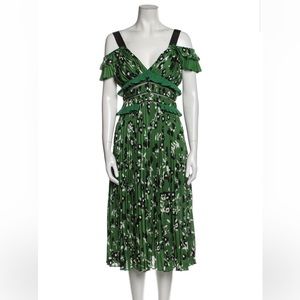Self-Portrait Green Floral Dress, Sz US 8 - ASO Meghan Markle